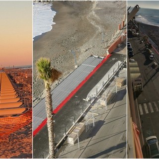 Pista ciclopedonale a sbalzo a Ventimiglia, il consigliere Scullino: "E' quasi finita" (Foto)