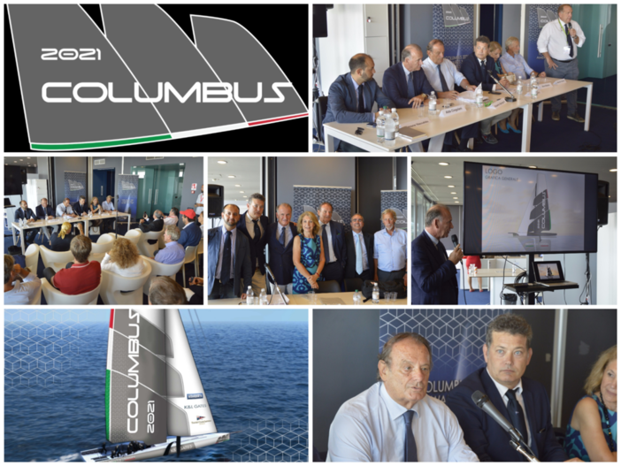 Svelato al Salone Nautico il logo ufficiale di Columbus 2021, sfida alla Coppa America che vede coinvolta Imperia e il suo Yacht Club (Foto e video)