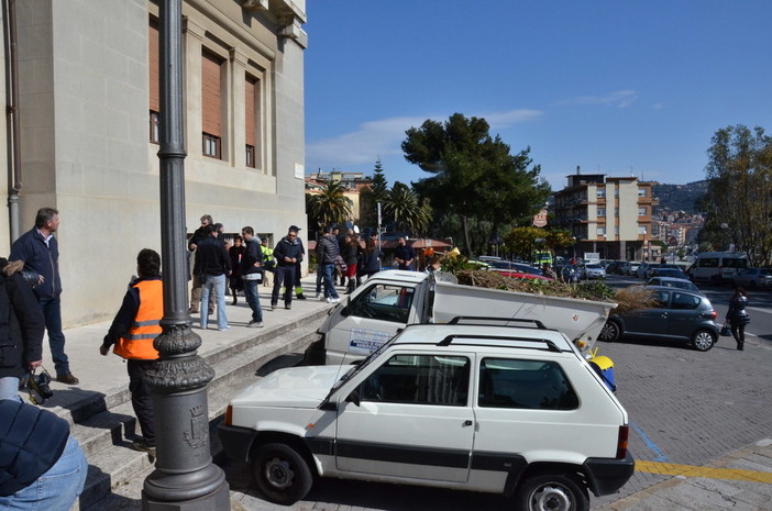 Una delle tante immagini di una protesta dei dipendenti della TraDeCo.