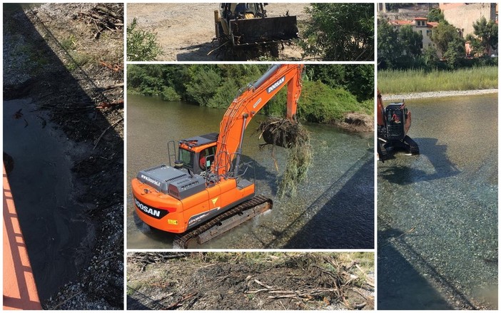 Ventimiglia: lavori sul fiume Roya, ditta al lavoro per la sicurezza del corso d'acqua e dei cittadini (Foto)