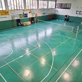 Sanremo: importante novità per le società, rifatte le linee per basket e volley a Villa Citera (Foto)