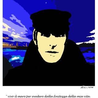 La cartolina ricordo di Pepi realizzata dal cartoonist Tiziano Riverso