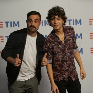 Le immagini dalla sala stampa dell'Ariston Roof