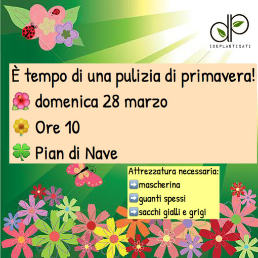 Sanremo: domenica a Pian di Nave la grande pulizia di Primavera de I Deplasticati Sanremo: domenica a Pian di Nave la grande pulizia di Primavera de I Deplasticati