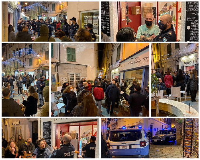 Sanremo: prima l'annuncio sui social poi la mancata chiusura alle 18, serata di protesta in via Corradi (Foto e Video) Sanremo: prima l'annuncio sui social poi la mancata chiusura alle 18, serata di protesta in via Corradi (Foto e Video)