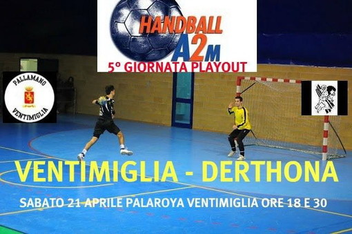 Pallamano: il Ventimiglia stasera si gioca la permanenza in A2 Pallamano: il Ventimiglia stasera si gioca la permanenza in A2