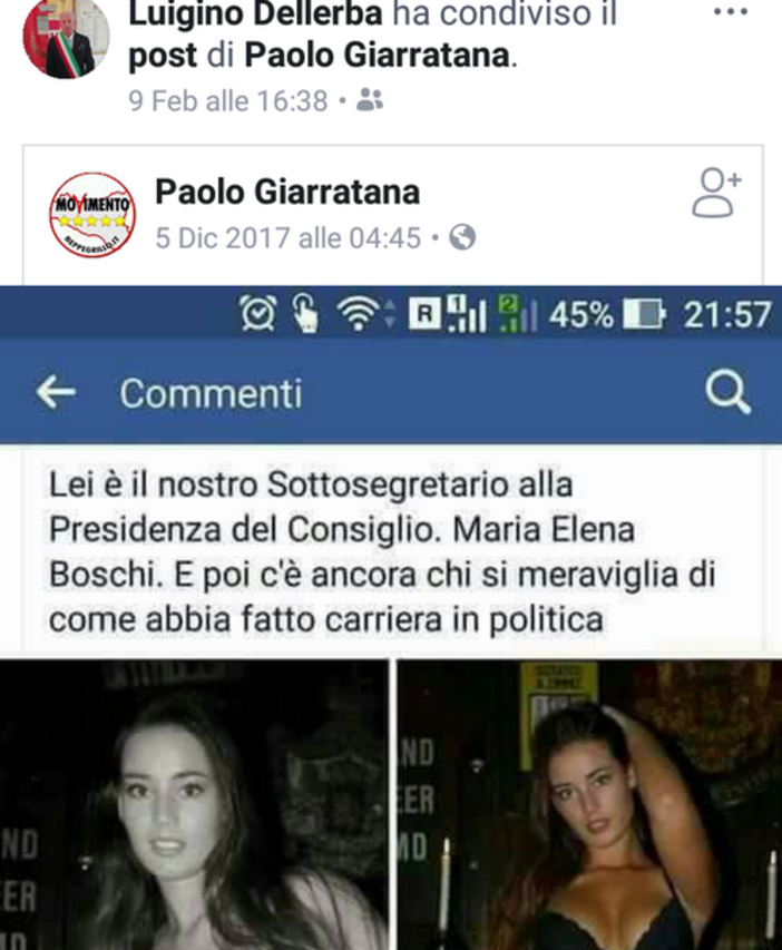 Post su Facebook condiviso da Luigino Dellerba: il piccato intervento del Senatore Vattuone