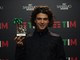 Leo Gassman alla premiazione in sala stampa Ariston Roof