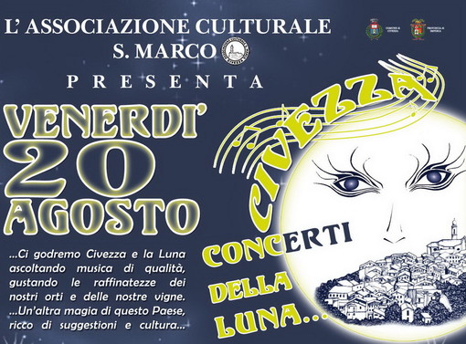 Civezza: venerdì prossimo la 20esima edizione del 'Plenilunio d'Agosto' Civezza: venerdì prossimo la 20esima edizione del 'Plenilunio d'Agosto'