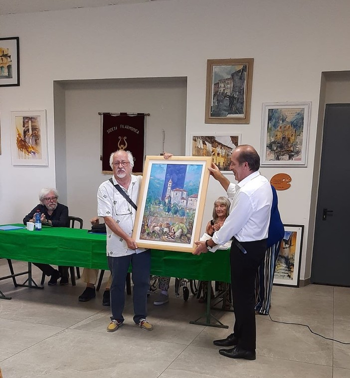 Olivetta San Michele, pittura estemporanea: Giuliano Arras conquista il Premio Acquisto Farmacia Igea a Muriaglio (Foto)