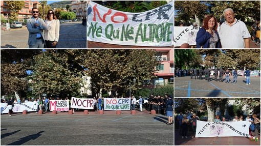 Ministro Piantedosi a Ventimiglia, proteste in città: "No Cpr, né qui né altrove. Servono centri di accoglienza" (Foto e video) Ministro Piantedosi a Ventimiglia, proteste in città: "No Cpr, né qui né altrove. Servono centri di accoglienza" (Foto e video)