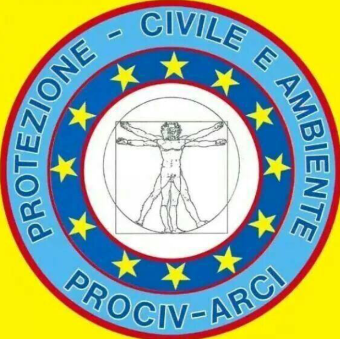 Il gruppo della protezione civile Prociv-Arci' della Croce Verde Intemelia nel Levante ligure