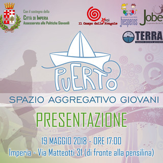 Imperia: sabato 19 maggio l'inaugurazione dello spazio aggregativo giovanile “Puerto” Imperia: sabato 19 maggio l'inaugurazione dello spazio aggregativo giovanile “Puerto”