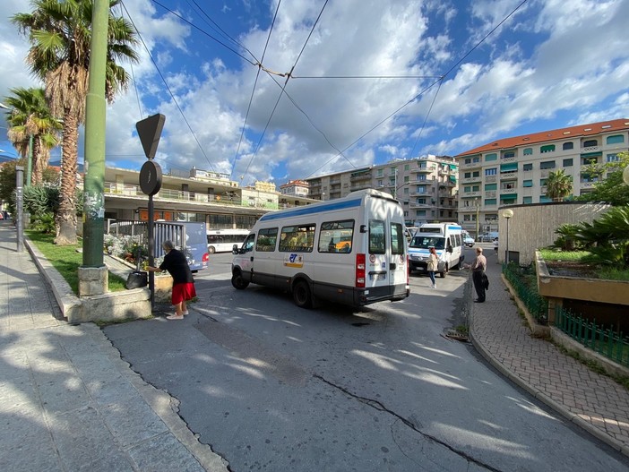 La protesta dei dipendenti RT a Sanremo La protesta dei dipendenti RT a Sanremo
