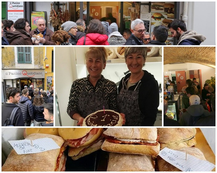 Sanremo: Laura e Daniela salutano i clienti, il 'Panino Quotidiano' in via Palazzo cambia gestione