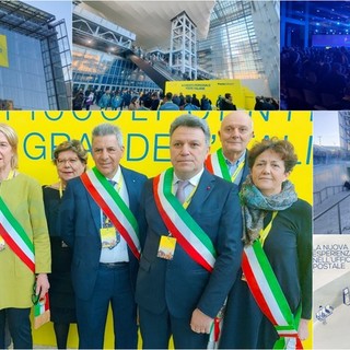 A Roma i sindaci dei piccoli comuni imperiesi, appello a Poste Italiane: “Non abbandonate il territorio” (Foto e video)