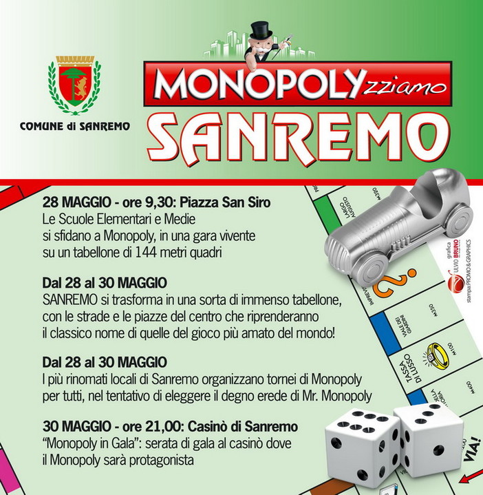 Sanremo si 'Monopolyzza' per far parte del grande gioco