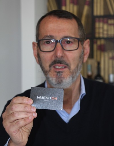 Roberto Berio con la Sanremo On Card Roberto Berio con la Sanremo On Card