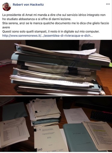 Il post di Robert Von Hackwitz Il post di Robert Von Hackwitz