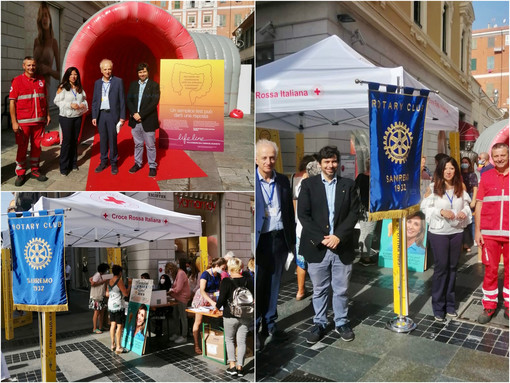 Le immagini del banchetto in via Escoffier Le immagini del banchetto in via Escoffier