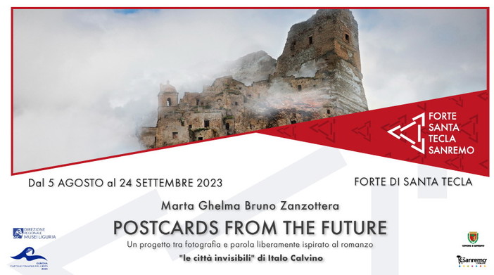 Sanremo: sabato al Forte di Santa Tecla l'inaugurazione della mostra 'Postcards from the future'