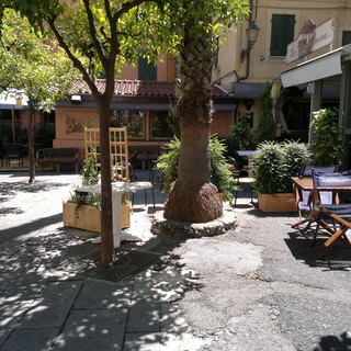 La zona dove si trovava la panchina