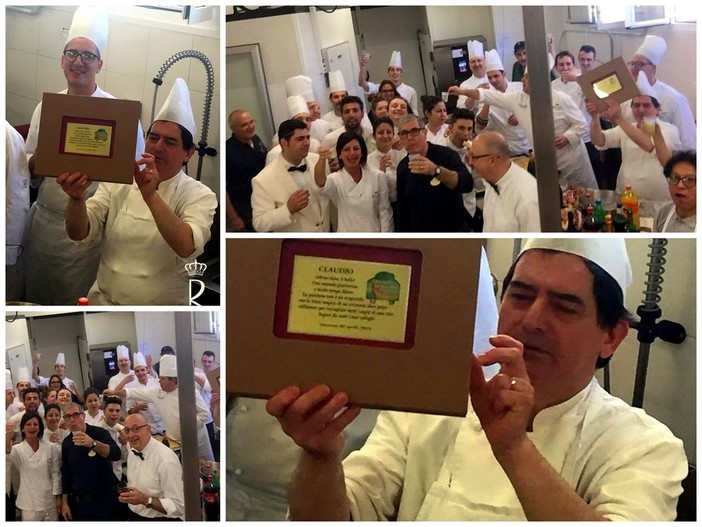 Sanremo: grande festa quest'oggi all'Hotel Royal per la pensione del pasticcere Claudio (Foto) Sanremo: grande festa quest'oggi all'Hotel Royal per la pensione del pasticcere Claudio (Foto)