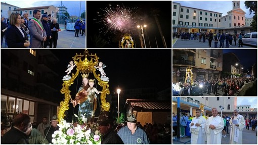 Vallecrosia, processione e fuochi d'artificio per la festa di Maria Ausiliatrice (Foto e video) Vallecrosia, processione e fuochi d'artificio per la festa di Maria Ausiliatrice (Foto e video)