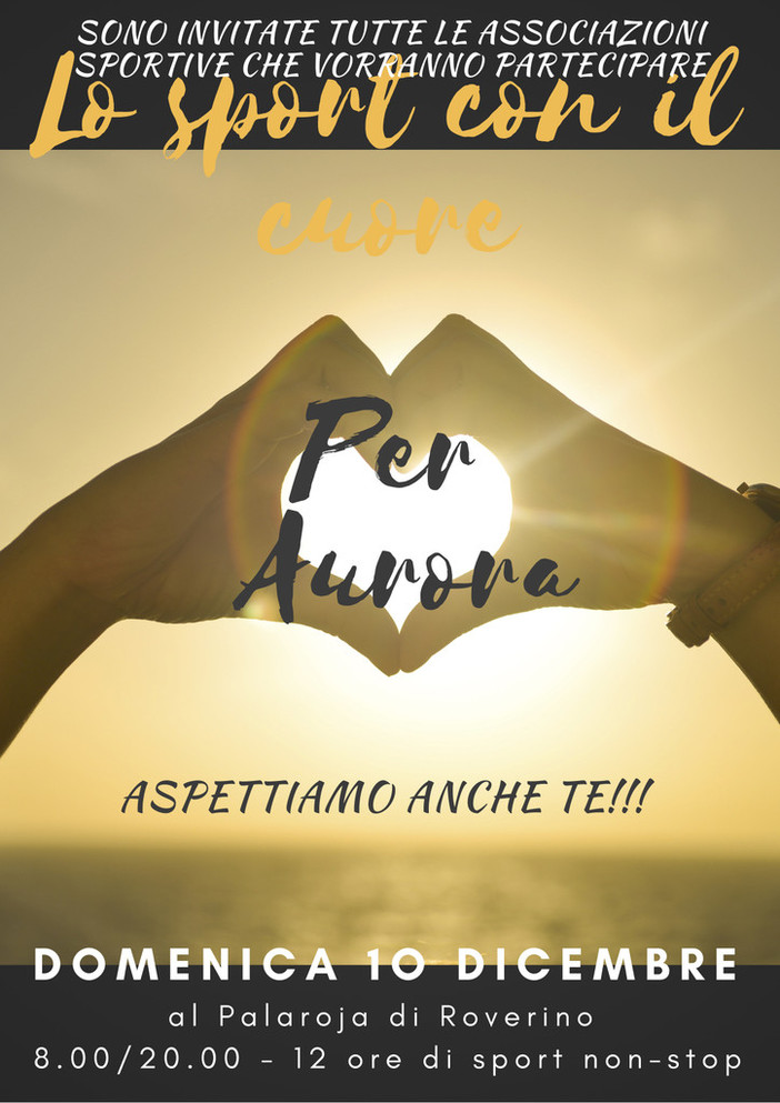 Ventimiglia: domenica la SPES e lo sport locale si mobilitano per la staffetta della solidarietà per la piccola Aurora Ventimiglia: domenica la SPES e lo sport locale si mobilitano per la staffetta della solidarietà per la piccola Aurora