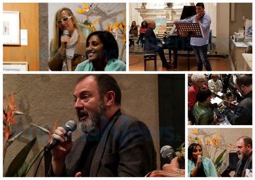 Cervo: Oratorio di Santa Caterina 'sold out' ieri sera per la presentazione del libro di Carlo Lucarelli (Foto e Video)