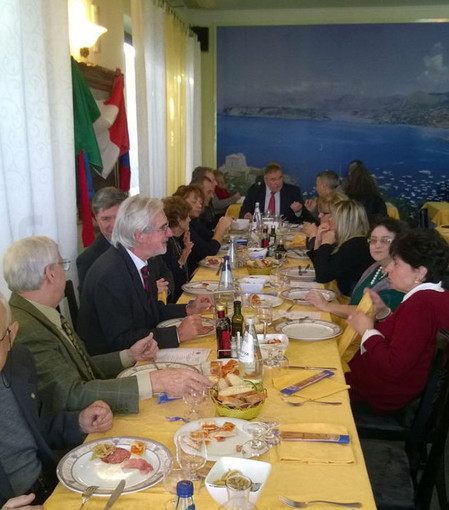 Ieri a Legnano un pranzo della sezione 'carristi' di Sanremo con il Ten. Col Cataldo Zaza