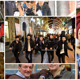 #Sanremo2015: ieri alle prove del Festival l'assalto dei fans ad Alex Britti ed ai 'Dear Jack'