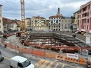 Sanremo: come procede il parcheggio di piazza Eroi? Lavori a rilento e grande preoccupazione tra commercianti e comune