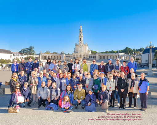 Grande successo di partecipazione al viaggio dalla Diocesi di Ventimiglia-Sanremo a Fatima