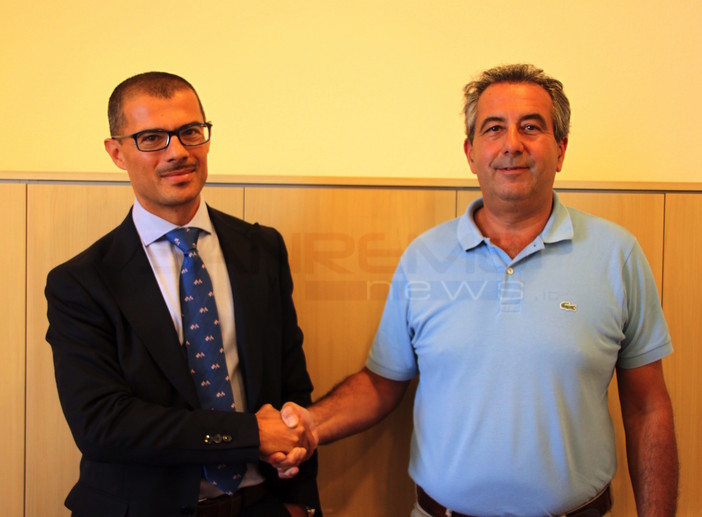 Il direttore generale dell'Asl1 Marco Damonte Prioli con il Dott. Marco Giudice