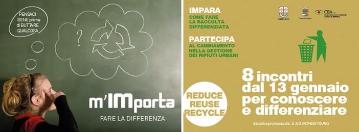 Imperia: martedì al Centro Polivalente l'ultima lezione del corso di sensibilizzazione ambientale