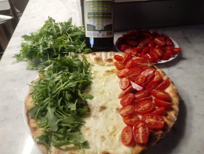 La pizza Tricolore