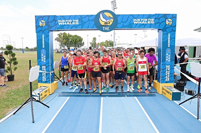 Sanremo, atleti di 26 nazioni al via della  “Run for the whales”