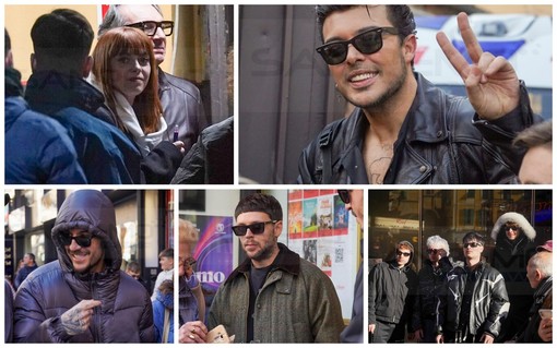 Festival di Sanremo 2024: prove all'Ariston questa mattina per Fred De Palma e Gazzelle (Foto)
