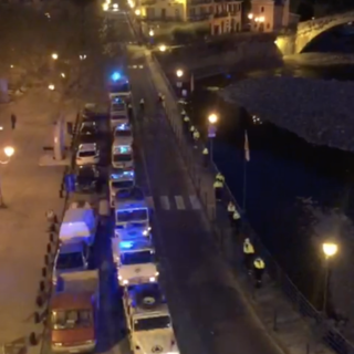 I mezzi della Protezione Civile a Dolceacqua