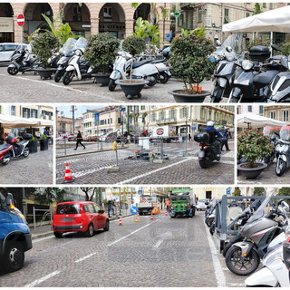 Sanremo: sembra di essere tornati agli anni '80, parcheggio selvaggio ogni giorno in piazza Colombo (Foto)