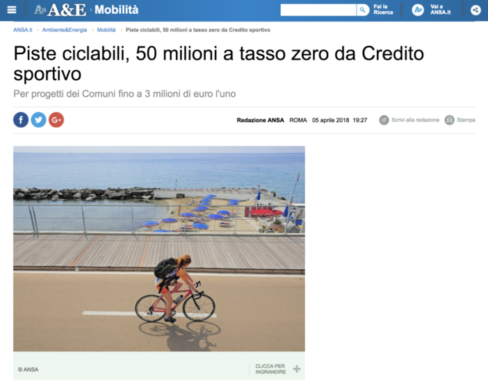 L'immagine pubblicata da Ansa.it