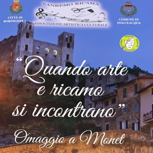 Dolceacqua: domani a Palazzo Garoscio l'inaugurazione della mostra 'Quando arte e ricamo si incontrano' Dolceacqua: domani a Palazzo Garoscio l'inaugurazione della mostra 'Quando arte e ricamo si incontrano'