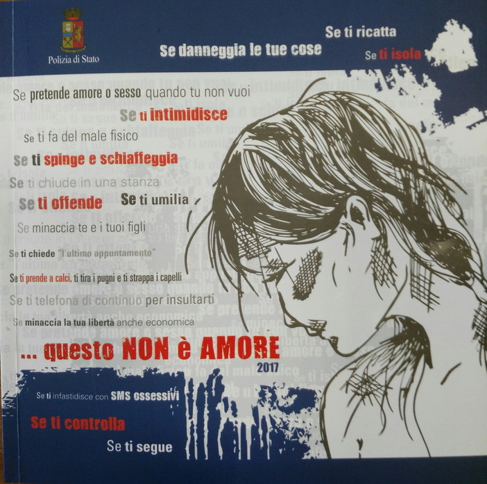 Prosegue anche a Sanremo la campagna della Polizia di Stato contro la violenza di genere 'Questo non è amore'