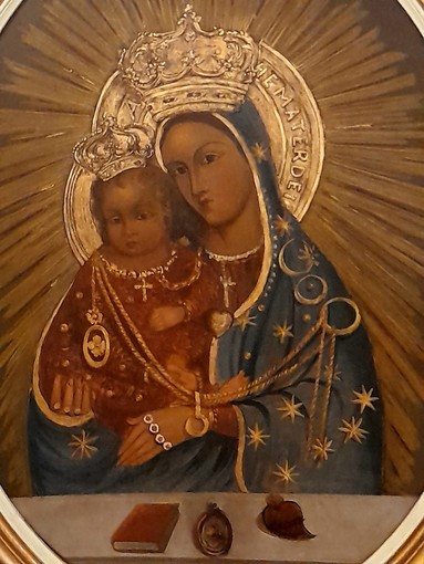 Sanremo: donata al Santuario della Madonna della Costa la copia del quadro della Vergine realizzato da Carlo Alberto Sanremo: donata al Santuario della Madonna della Costa la copia del quadro della Vergine realizzato da Carlo Alberto