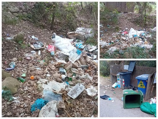 SìAmo Camporosso: "Rifiuti nel bosco a Magauda, dopo mesi di segnalazioni la situazione è peggiorata" (Foto e video)
