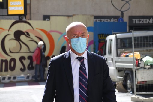 Massimo Donzella, assessore ai Lavori Pubblici del Comune di Sanremo, sul cantiere di via Matteotti
