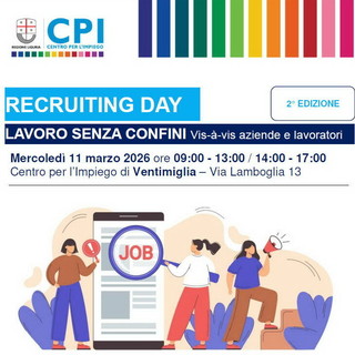 Ventimiglia, torna “Lavoro Senza Confini”: imprese di Italia, Francia e Monaco incontrano i candidati