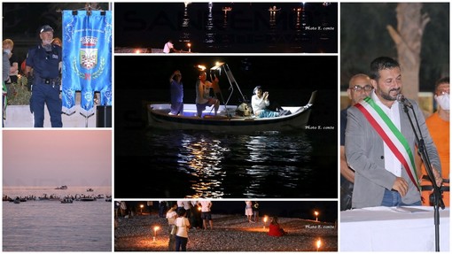 Vallecrosia: grande emozione ieri sera per la fiaccolata e la Messa in ricordo delle vittime del Covid (Foto)