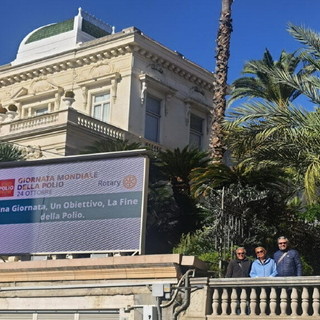 Sanremo celebra la Giornata Mondiale della Poliomielite con il Rotary: il Casinò si illumina per un mondo senza polio Sanremo celebra la Giornata Mondiale della Poliomielite con il Rotary: il Casinò si illumina per un mondo senza polio